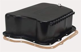 img 1 attached to 🔥 Derale 14210 Transmission Cooling Pan for Dodge A518 (46RH, 46RE) / A618 (47RH, 47RE, 48RE) - Enhanced Cooling Efficiency in Sleek Black Design