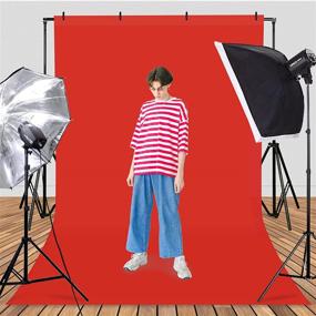 img 3 attached to 📸 TRLYC Red Background Backdrop: 8.5x10FT Photography Screen for Photoshoots, Videos, and Parties - Includes Backdrop Clips!