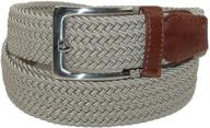 👔 silver men's accessories: ctm stretch elastic braided bra logo