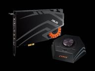 🎧 звуковая карта asus strix raid dlx 7.1 pcie для геймеров - обогащена высококачественным усилителем для наушников (600 ом), профессиональным цап и процентами шума 124 дб-а логотип