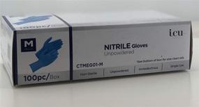 img 2 attached to Latex-Free Gen-X Nitrile Gloves, Powder-Free, Blue, Textured, Non-Sterile - Box of 100