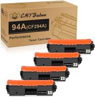 cmybabee compatible toner-cartridge replacement for hp 94a cf294a, black, 4-pack - for hp m118dw mfp m148dw m148fdw m149fdw m118 m148 m149 toner ink printer logo