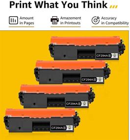 img 3 attached to CMYBabee Compatible Toner-Cartridge Replacement for HP 94A CF294A, Black, 4-Pack - for HP M118dw MFP M148dw M148fdw M149fdw M118 M148 M149 Toner Ink Printer