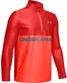 img 4 attached to Полная мощность: футболка Under Armour Tech 1/2 Zip для мальчиков – Развяжи силу!
