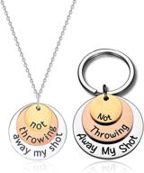 frttvm throwing tri layer necklace keychain logo