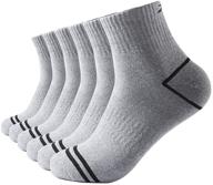 🏃 rsz men's cotton moisture-wicking control heavy cushion ankle low cut running socks logo