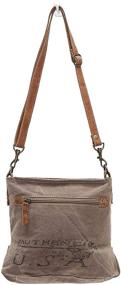 img 3 attached to 👜 Myra Bags Ferris Wheel Upcycled Canvas Crossbody Bag: S-1034 - Sustainable Style for Everyday Adventures