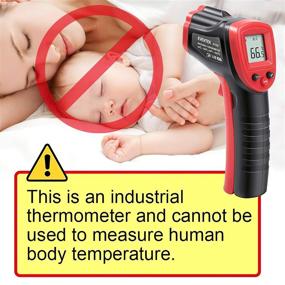 img 3 attached to 🌡️ Infrared Thermometer by Eventek: Temperature Gun, Non-Contact Digital IR Laser Thermometer, -50°C to 550°C (-58°F to 1022°F), Red/Black color option 【For Non-Body Applications】