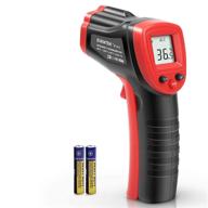 🌡️ infrared thermometer by eventek: temperature gun, non-contact digital ir laser thermometer, -50°c to 550°c (-58°f to 1022°f), red/black color option 【for non-body applications】 logo