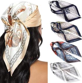 img 4 attached to 🧣 Cashew Women's Accessories: Inches Scarves Square Bandanas and Scarves & Wraps for Style and Versatility