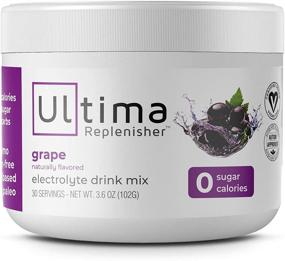 img 4 attached to 🍇 Ultima Replenisher Electrolyte Hydration Powder (Grape) - Sugar Free, Zero Calories & Carbs - Gluten-Free, Keto, Non-GMO with Magnesium, Potassium, and Sodium - 30 Servings