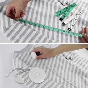 img 1 attached to 🧵 Enhance Your Sewing Projects with FADIKX 8Pcs Fabric Tailors Chalk, 4Pcs Tshirt Alignment Tool, and 3 Pcs Tape Measure Sewing Notions & Accessories