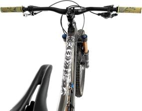 img 1 attached to 🚲 All Mountain Style AMS High Impact Frame Guard Extra Semi-Transparent - Ultimate Bike Protection against Scratches and Dings