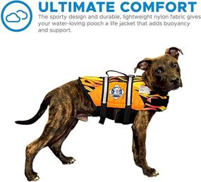 img 2 attached to Fido Pet Products Paws Aboard Dog Life Jacket, Small, Racing Flames