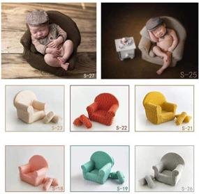 img 2 attached to 📷 Newborn Photography Props: Soft Baby Sofa with 2 Cushion, Sofa Photo Suit - Ideal for Newborn Photography Shoots, Studio Essential Accessories