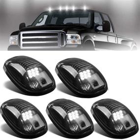img 4 attached to 🚛 Enhance 2003-2018 Dodge Ram Truck with NPAUTO 5pcs Smoked LED Cab Marker Lights for Optimal Safety and Style