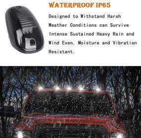 img 1 attached to 🚛 Enhance 2003-2018 Dodge Ram Truck with NPAUTO 5pcs Smoked LED Cab Marker Lights for Optimal Safety and Style