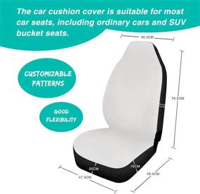 img 3 attached to Cozeyat Sunflower Car Seat Cover: Stylish and Universal Auto Accessory for Sedans, SUVs, and More!