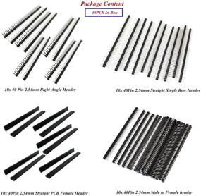 img 3 attached to 🔌 SamIdea 40 шт. в коробке 2,54 мм Пазовая плата PCB 40-контактная мужская и женская штырьковая гнездовая разъемная пластина для Arduino Prototype Shield: Улучшите свои проекты Ардуино с помощью универсальных разъемов!