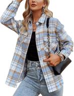 π§₯ locachy women's casual button shacket - stylish coats, jackets & vests for women's clothing logo