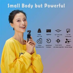 img 3 attached to 📹 Feiyu Pocket Gimbal 4K HD 8X Slow Motion Smart Tracking Hyperlapse Motion Trail Time-Lapse Panoramic 1.3" Touchscreen 1/1.25" Attachable Camera Stabilizer for Smartphone Videos