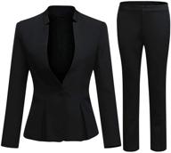 👩 women's business office button blazer: perfect for suiting & blazers logo