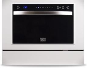 img 4 attached to Compact Countertop Dishwasher, 6 Place Settings, White by BLACK+DECKER - BCD6W