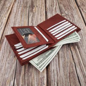 img 2 attached to 💼 Genuine Leather European Men's Wallets with Removable Accessories - Wallets, Card Cases & Money Organizers