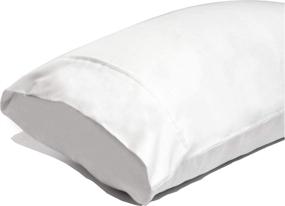 img 2 attached to Premium Quality Glarea Microfiber Pillow Cases - Bulk Pack of 12, White, Standard Queen Size