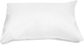 img 3 attached to Premium Quality Glarea Microfiber Pillow Cases - Bulk Pack of 12, White, Standard Queen Size