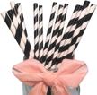 stripes drinking straws dectorations striped logo