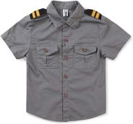 👕 phorecys little big boys uniform shirt: classic cotton button down, long/short sleeve style логотип