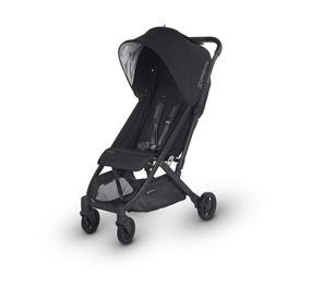 img 3 attached to 👶 UPPAbaby MINU Stroller + MESA Adapter - Jake: Stylish Black Melange Design with Carbon and Black Leather Accents