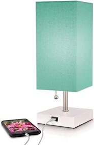 img 4 attached to Modern Wood Aqua Table Lamp
