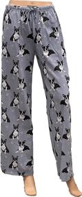 img 1 attached to 🐾 Cozy Boston Terrier Pajama Pants: Ultimate Comfort for Men's Sleep & Lounge