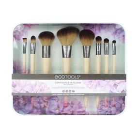 img 4 attached to 🌿 EcoTools Confidence in Bloom Brush Set - Cruelty-Free Synthetic Taklon Bristles, Recycled Packaging & Aluminum Ferrules