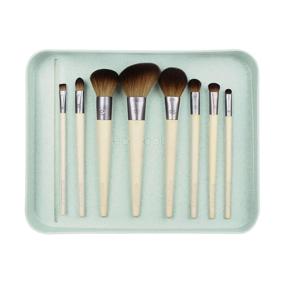 img 2 attached to 🌿 EcoTools Confidence in Bloom Brush Set - Cruelty-Free Synthetic Taklon Bristles, Recycled Packaging & Aluminum Ferrules