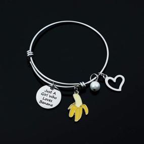 img 1 attached to Funny Banana Loves Bracelet Jewelry