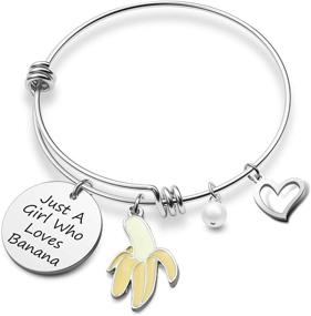 img 4 attached to Funny Banana Loves Bracelet Jewelry