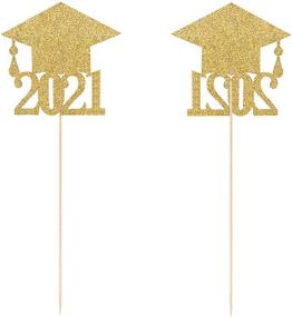 img 4 attached to ALISSAR Glitter Graduation Centerpiece Supplies