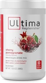 img 4 attached to 🍒 Ultima Replenisher Электролитный напиток, вкус черешни-граната - 90 порций, без сахара, нулевые калории, нулевые углеводы - без глютена, дружественное по отношению к кето, не содержит ГМО с магнием, калием, кальцием.