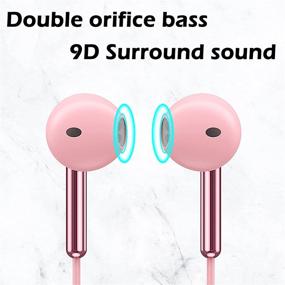 img 1 attached to Sanluba 4 Pack Wired Earbuds: Microphone, 3.5mm, Heavy Bass, Noise Isolation, Volume Control - Compatible with iPhone 6 Plus, Samsung Android, MP3