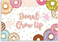 seasonwood 7x5ft donut grow up backdrop for girls birthday party princess kids baby shower photography background cake table banner decorations photo booth props logo