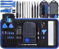 🔧 professional computer repair kit with 139 pieces, includes laptop opening tool, magnetic screwdriver set with 98 bits, and 41 practical tools, compatible with macbook, pc, tablet, iphone, xbox controller logo