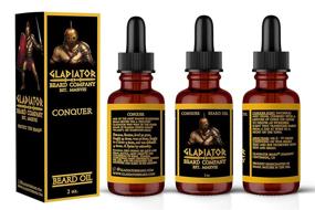 img 2 attached to 👑 Gladiator Beard Oil: Conquer Scent, Ultra-Conditioning Formula with All-Natural Oils to Soften & Strengthen Your Beard (2 oz.) - Made in USA