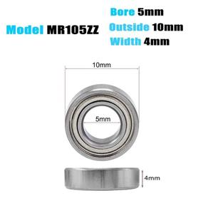 img 3 attached to Donepart MR105ZZ Bearings Miniature Skateboard