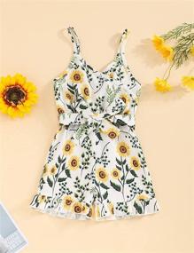img 3 attached to Toddler Clothes Sleeveless Romper Jumpsuit Girls' Clothing and Jumpsuits & Rompers