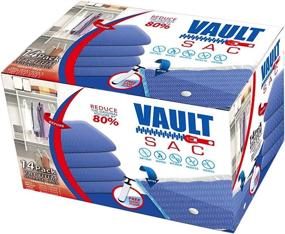 img 4 attached to 14-Pack Vacuum Storage Bags: 5 Jumbo + 3 Large + 3 Medium + 3 Small | 80% More Storage for Clothes, Blankets, Duvets & More | Works with Any Vacuum Cleaner | FREE Hand-Pump Included for Travel