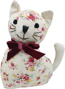 img 4 attached to 🐱 Gifts for Mom: Decorative Fabric Animal Door Stopper to Prevent Door from Hitting The Wall - Decorative Cat Design