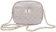 quilted crossbody handbags: versatile women's shoulder bag with wallet pocket logo